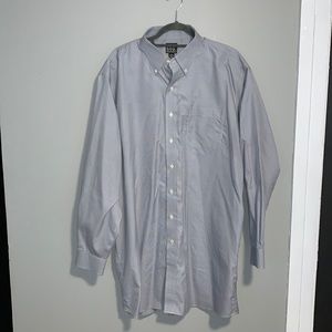 Grey & white houndstooth dress shirt NWOT